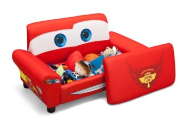 Delta Cars Kindersofa mit Stauraum (Rot)