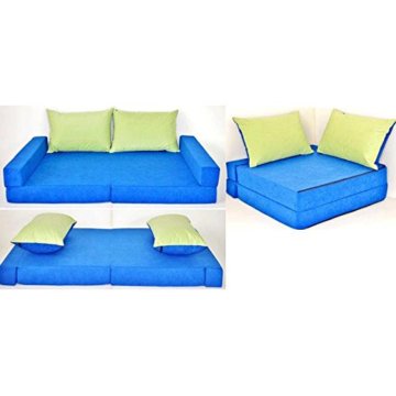 neo4kids Eck-Kindersofa blau-grün - 1