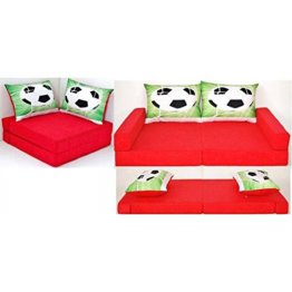 neo4kids Kindersofa Fussball rot - 1